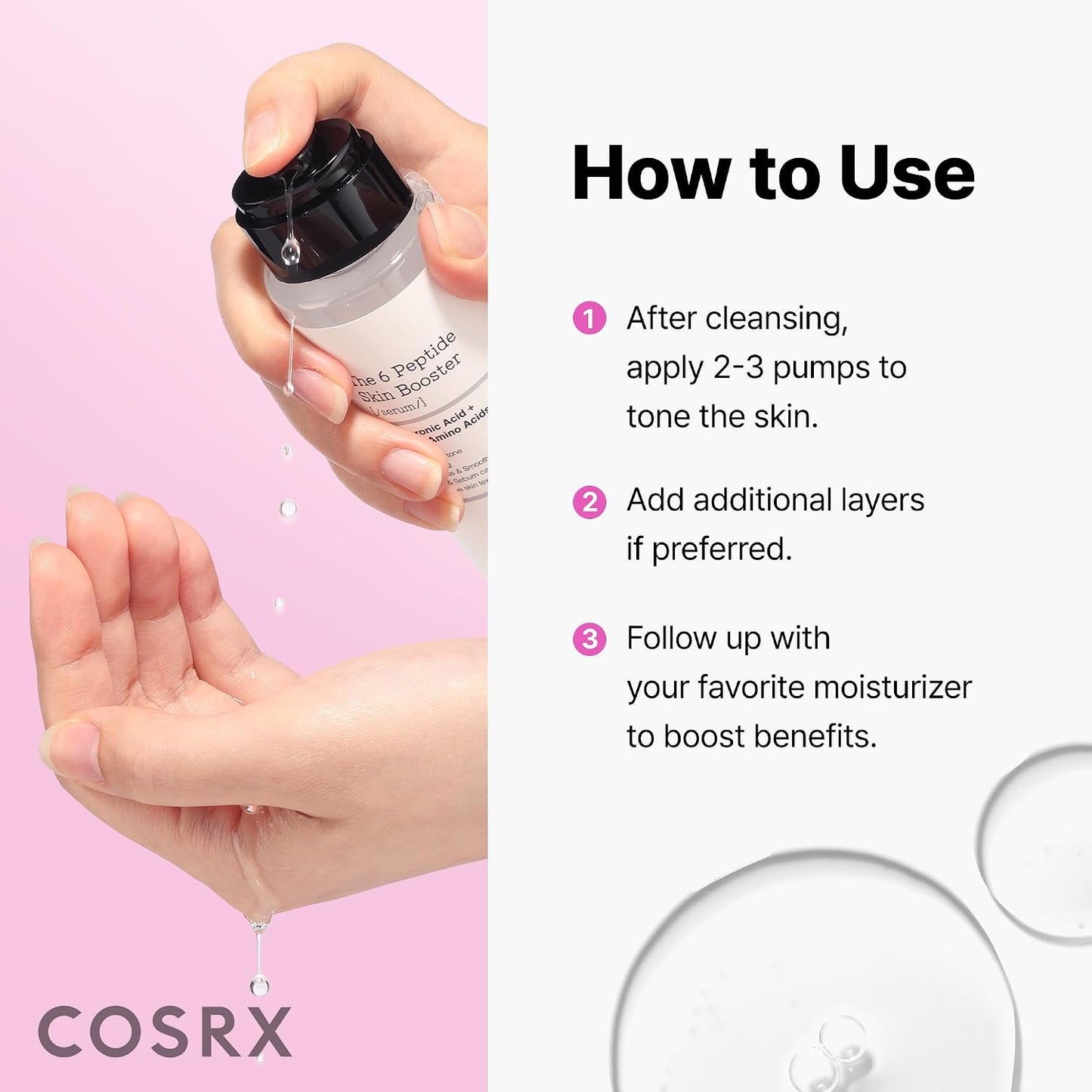 6 Peptide Collagen Booster Serum 150Ml, Face Toner with Niacinamide | Firming & Anti-Ageing Toner Serum for Plump, Even Skin Tone & Minimised Pores, Korean Skincare