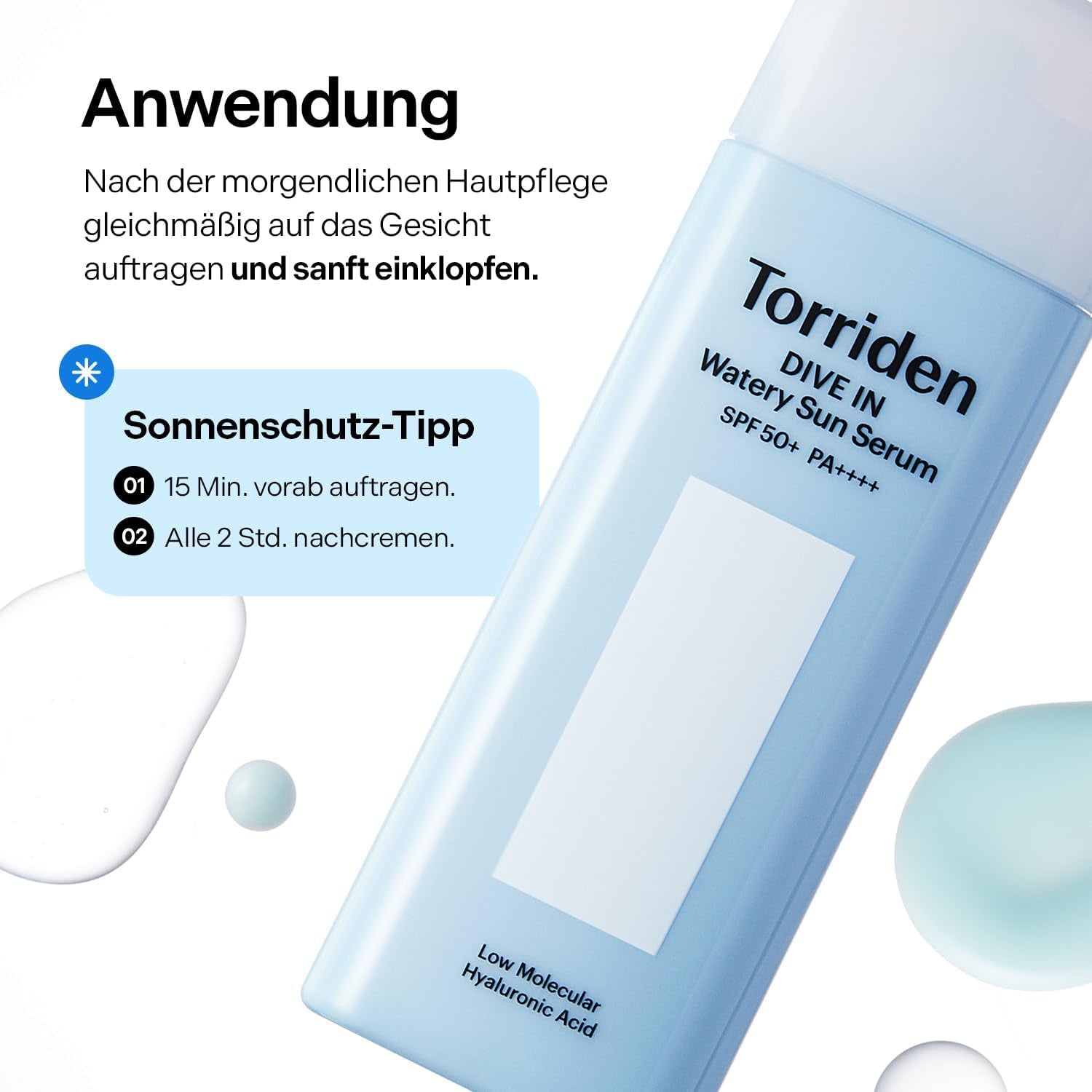 DIVE-IN Water Sun Serum (50Ml) | SPF50+ Hydrating Chemical Sunscreen