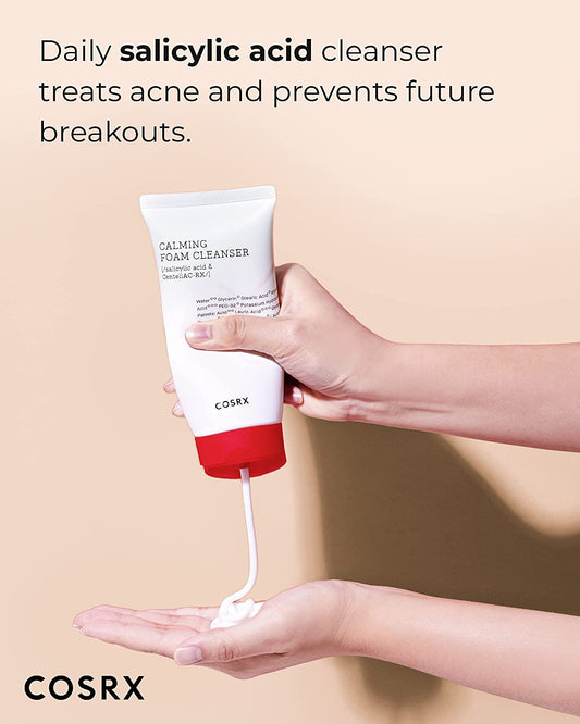 AC Collection Calming Foam Cleanser 150Ml, Salicylic Acid Acne Cleanser | Animal Testing Free, Paraben Free, Korean Skin Care