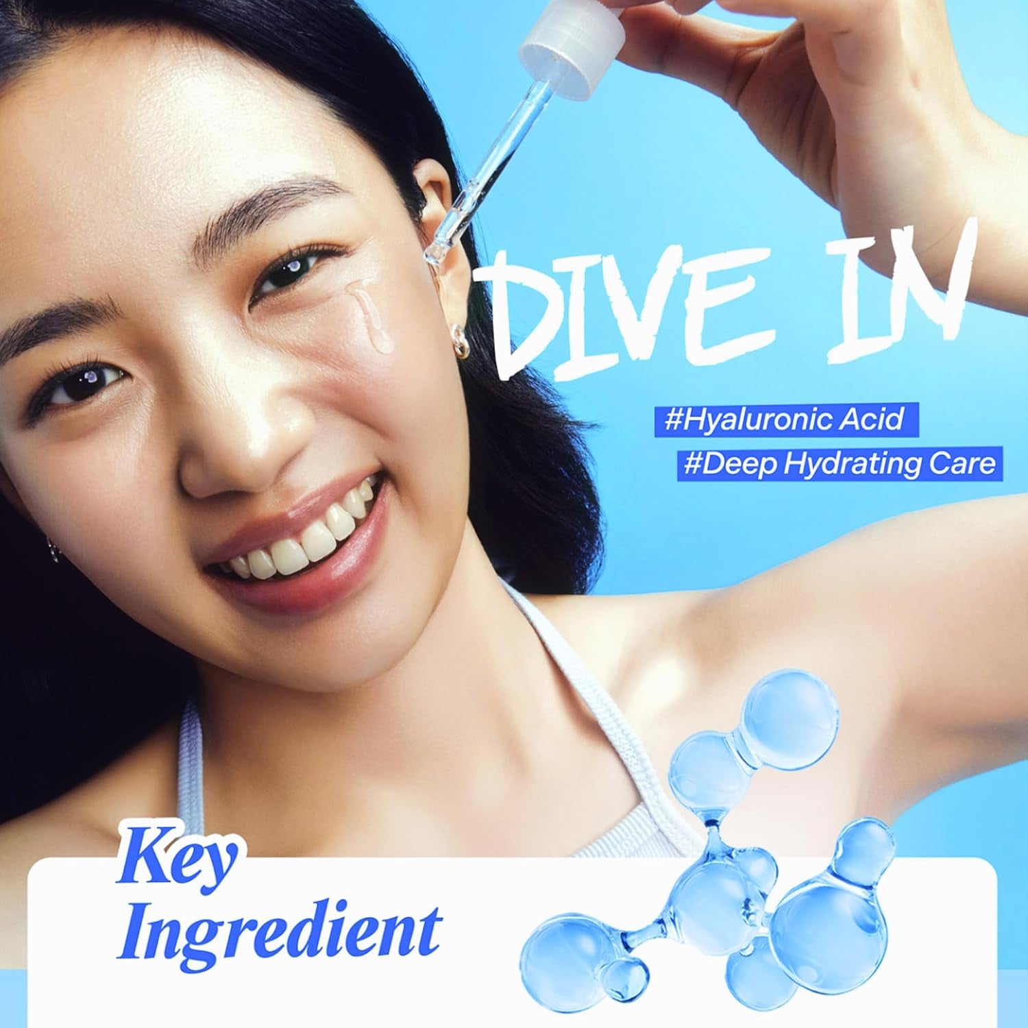 DIVE-IN Low Molecular Hyaluronic Acid Cleansing Foam - Mini (30Ml) | Balancing & Moisturising | 8-Layered Hyaluronic Acid, Malachite Extract | Korean Foam Cleanser, Korean Skincare