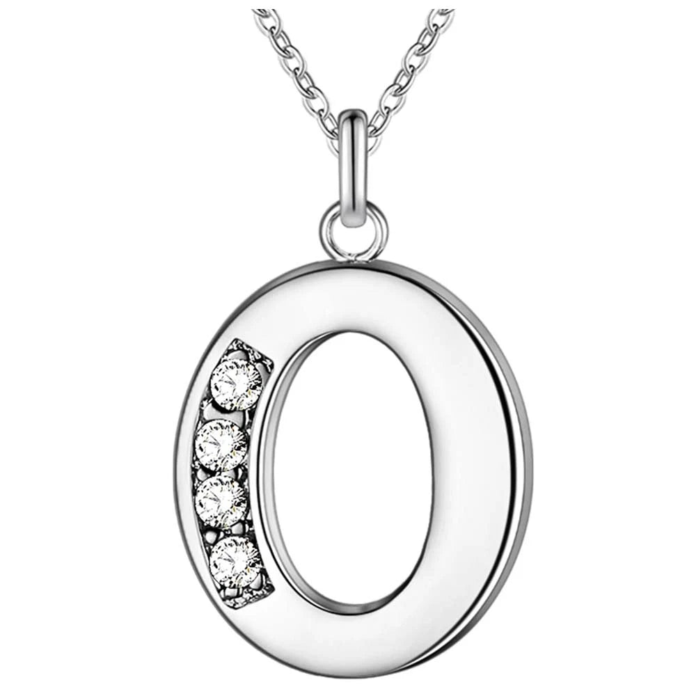 925 Sterling Silver 26 Letters Necklace Pendant for Women Wedding Engagement Jewelry Fashion Classics Gift Party High Quality