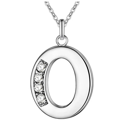925 Sterling Silver 26 Letters Necklace Pendant for Women Wedding Engagement Jewelry Fashion Classics Gift Party High Quality