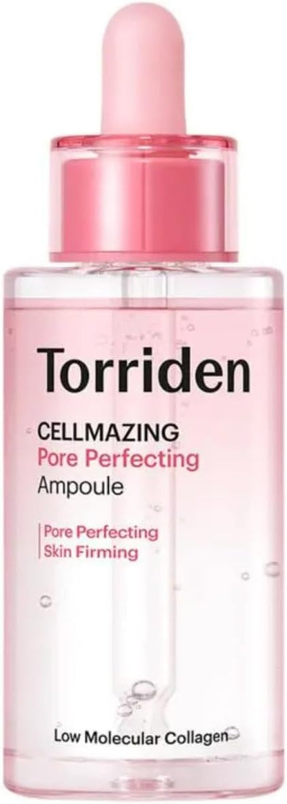 CELLMAZING Pore Perfecting Ampoule (30Ml) | Improving Skin Elasticity | 5D Collagen, Peptide Complex, PHA, LHA | Korean Facial Serum, Korean Skin Care