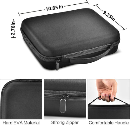Large Hard Case for Philips Norelco Multigroom 7000 5000, Case Only | Custom Foam Slots Reduce Clutter for Men'S Grooming Kit Storage, Roomy Bathroom or Drawer Storage, Gray Inner