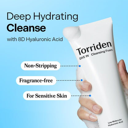 DIVE-IN Low Molecular Hyaluronic Acid Cleansing Foam (150Ml)