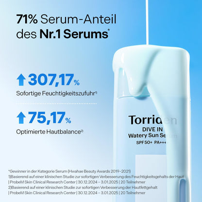 DIVE-IN Water Sun Serum (50Ml) | SPF50+ Hydrating Chemical Sunscreen