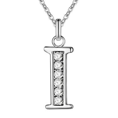 925 Sterling Silver 26 Letters Necklace Pendant for Women Wedding Engagement Jewelry Fashion Classics Gift Party High Quality