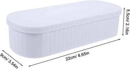 Makeup Brush Cleaner Box Makeup Tools Organizer Brush Holder Drying Rack Safe Material White