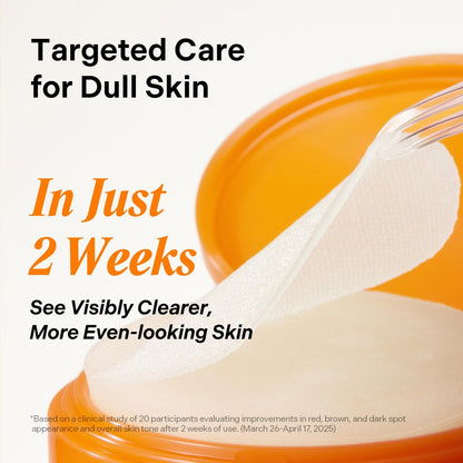 CELLMAZING Vita C Toning Pad (70 Pads) | Daily Exfoliating & Glow Pads for Smooth, Even Skin | 5D Vitamin C, Niacinamide, Glutathione Liposome, PHA | Korean Skin Care
