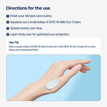 Dive in Mild Sun Cream SPF 50 60Ml