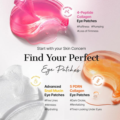 Pink Peptide Collagen Hydrogel Eye Patches 60Pcs | under Eye Patches for Puffy Eyes, Dark Circles & Fine Lines, Firming & Colling Eye Masks for Eye Bags, Korean Skincare