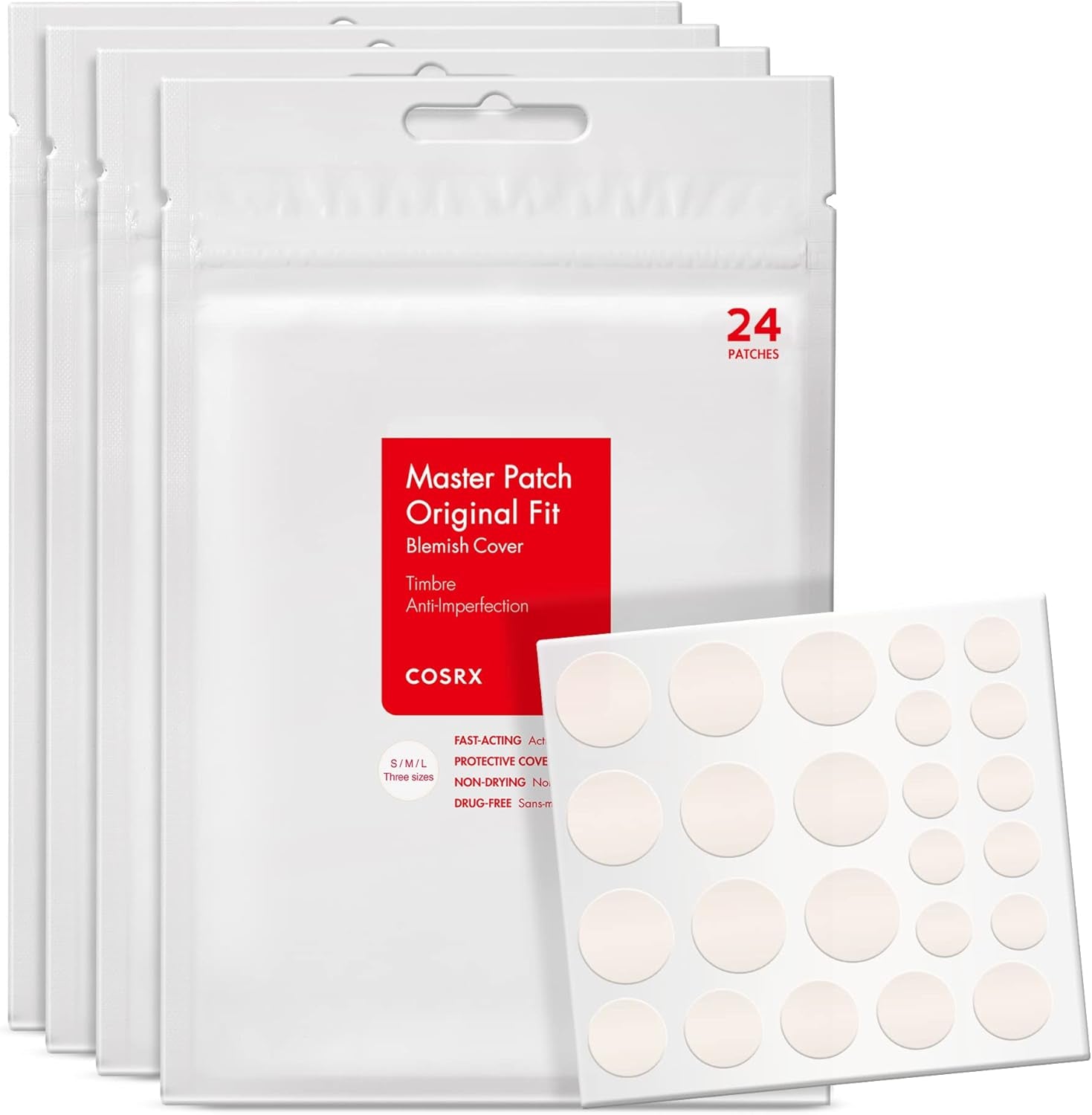 Master Patch Original Fit (96 Count (Pack of 4))