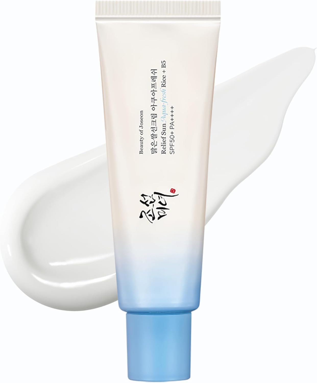 Relief Sun Aqua-Fresh Rice Seed Water + Panthenol | Daily Korean Skincare and Korean Sunscreen for Oily Skin, Lightweight, Non-Sticky, and Less White Cast 50 Ml, 1.69 Fl. Oz.