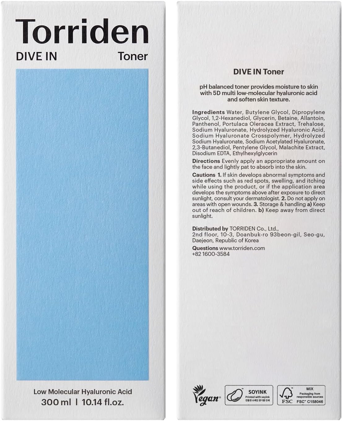 Dive-In Low Molecular Hyaluronic Acid Toner (300Ml)