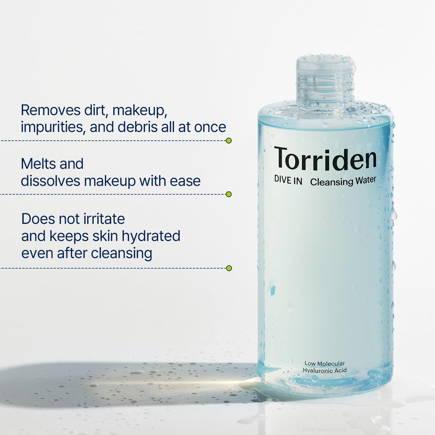 Dive-In Cleansing Water 35Ml Gentle&Moisturizing Makeup Remover for All Skin Types with Hyaluronic Acid, Panthenol and Allantoin | Vegan and Cruelty-Free Korean Skin Care