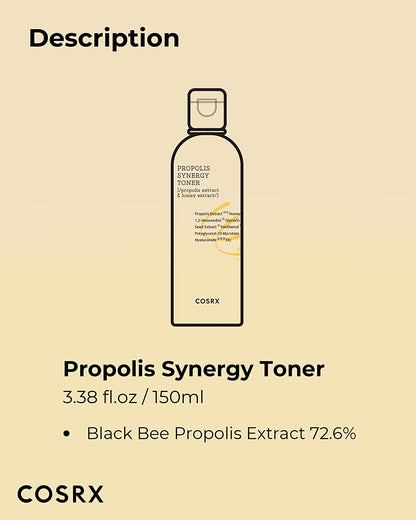 Full Fit Propolis Toner 72% Propolis Extract, Korean Glow Toner for Face, Healthy Glow Boosting, Hydrating Dewy Essence for Soft Plump Skin, Korean Skincare 150Ml