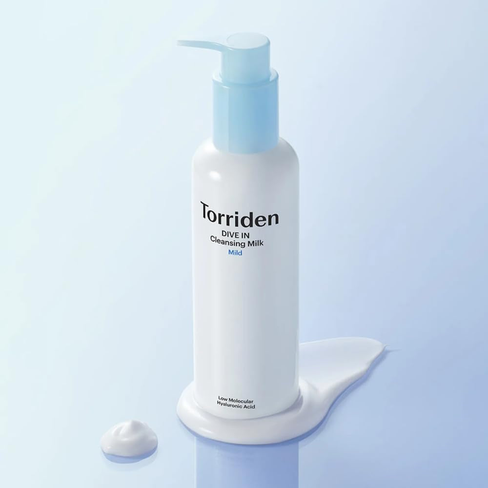 DIVE in Cleansing Milk | 200Ml | Hydrating Korean Milk Cleanser with Hyaluronic Acid, Ceramide & Panthenol, Gentle Face Cleanser for Sensitive Skin