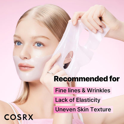 Peptide Collagen Lifting Glow Hydrogel Face Masks Skincare, Korean Collagen Face Mask, Overnight Lifting Care, Glass Glow Face Mask for Deep Hydration, Korean Skincare, Pack of 3