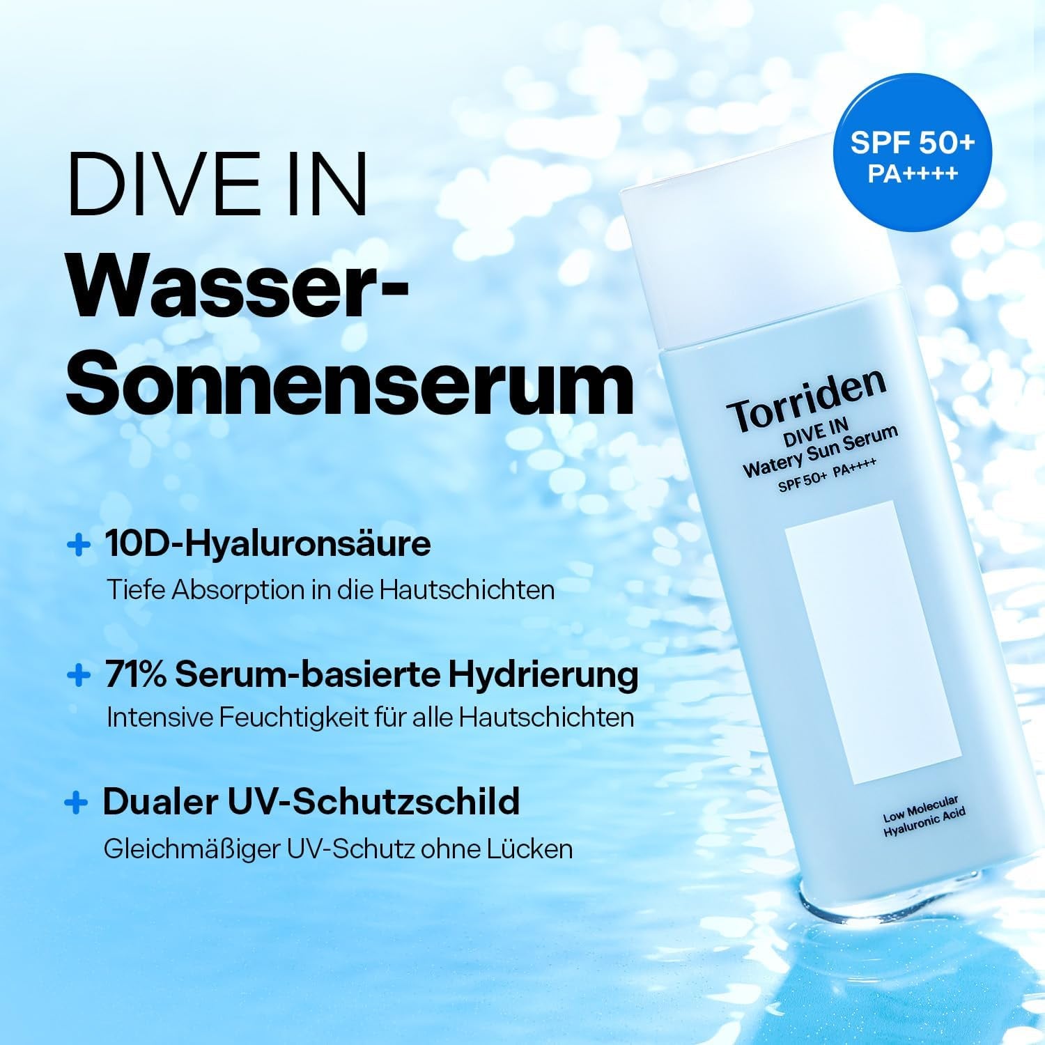 DIVE-IN Water Sun Serum (50Ml) | SPF50+ Hydrating Chemical Sunscreen