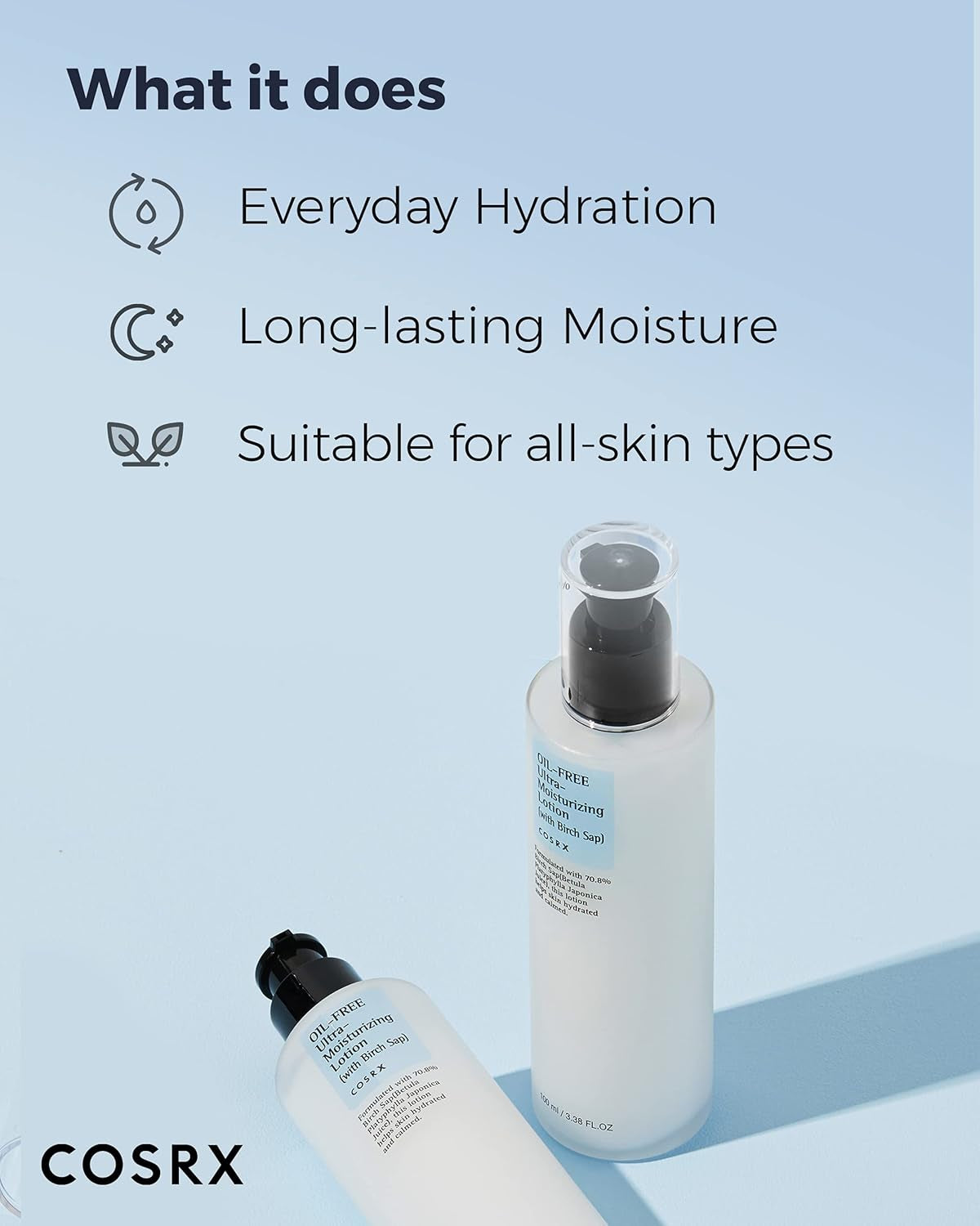 Daily Acne Facial Moisturizer with Birch Sap, 3.38 Fl.Oz / 100Ml, Hydrating Moisturizer for All Skin Types, Korean Skincare, Paraben Free