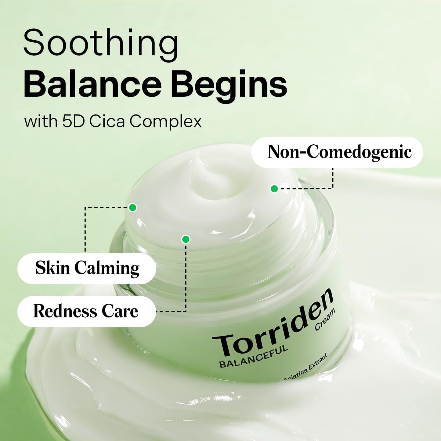 Balanceful Cream | 80Ml | Soothing and Nourishing Moisturiser for Oily and Sensitive Skin, 5D Cica Complex, Korean Skincare