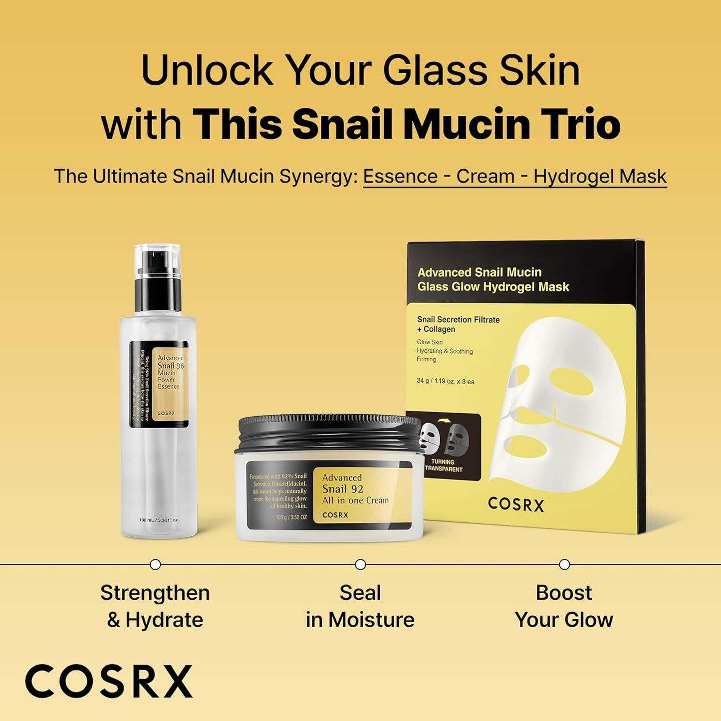 Advanced Snail 96 Mucin Power Essence 100Ml | Snail Secretion Filtrate 96% | Skin Repair Serum | CPNP Registered, Korean Skin Care, Cruelty Free, Paraben Free, Alcohol Free | Snail Secretion Filtrate 96% Soothing Essence, Korean Skincare, Cruelty Free, Paraben Free, Alcohol Free