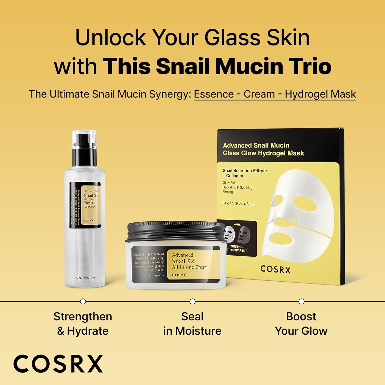 Advanced Snail 96 Mucin Power Essence 100Ml | Snail Secretion Filtrate 96% | Skin Repair Serum | CPNP Registered, Korean Skin Care, Cruelty Free, Paraben Free, Alcohol Free | Snail Secretion Filtrate 96% Soothing Essence, Korean Skincare, Cruelty Free, Paraben Free, Alcohol Free