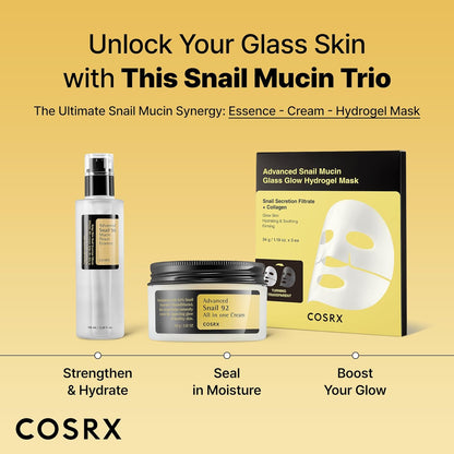 Advanced Snail 96 Mucin Power Essence 100Ml | Snail Secretion Filtrate 96% | Skin Repair Serum | CPNP Registered, Korean Skin Care, Cruelty Free, Paraben Free, Alcohol Free | Snail Secretion Filtrate 96% Soothing Essence, Korean Skincare, Cruelty Free, Paraben Free, Alcohol Free