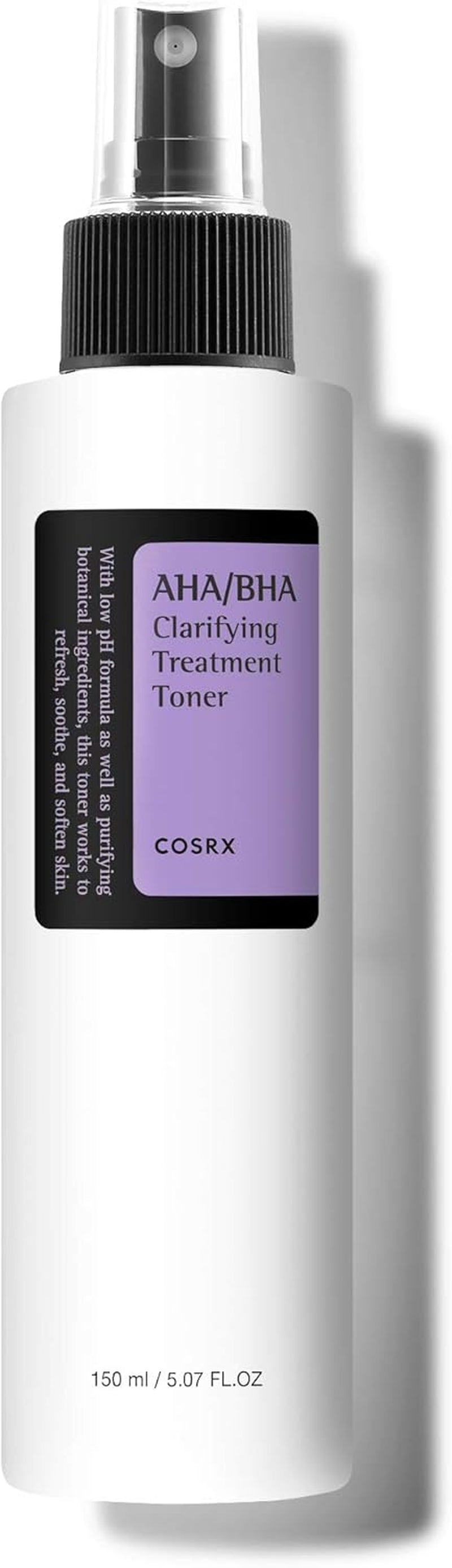 AHA/BHA Treatment Toner Facial Exfoliating Spray with Glycolic Acid, Blemish Control and Oil Balancing Korean Toner, Gentle Exfoliation and Minimizing Whiteheads and Pores Korean Skincare 150Ml | Facial Exfoliating Mist for Uneven Skin Texture, Mild Daily Formula, Glow, Clarity Care, Korean Skin Care
