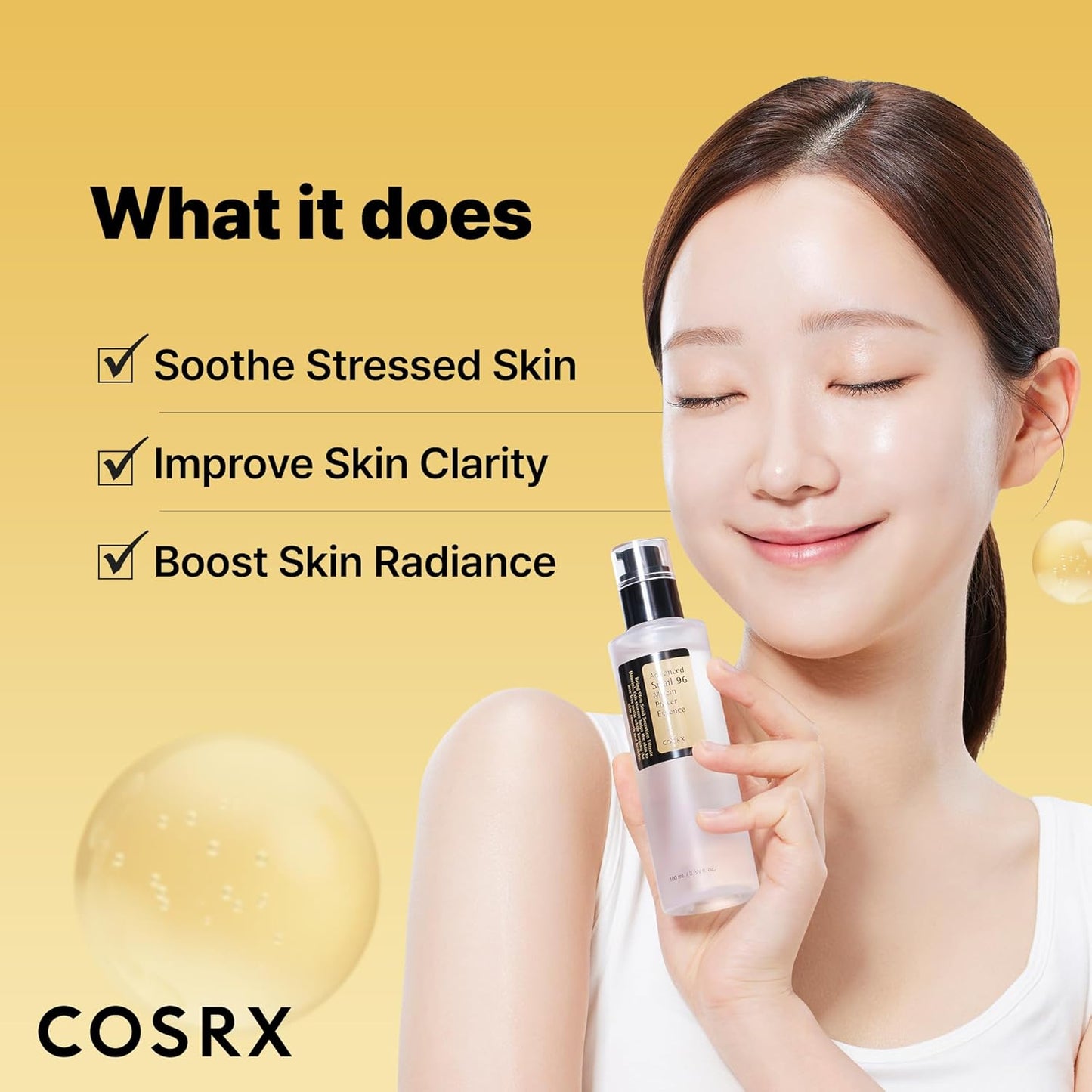 Advanced Snail 96 Mucin Power Essence 100Ml | Snail Secretion Filtrate 96% | Skin Repair Serum | CPNP Registered, Korean Skin Care, Cruelty Free, Paraben Free, Alcohol Free | Snail Secretion Filtrate 96% Soothing Essence, Korean Skincare, Cruelty Free, Paraben Free, Alcohol Free