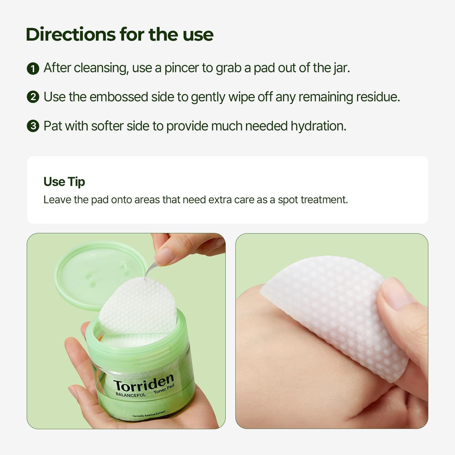 Balanceful Toner Pads | 60Pcs | Soothes and Exfoliates Rough Texture in Oily Sensitive Skin, 5D CICA Complex, Lhas, Korean Skincare