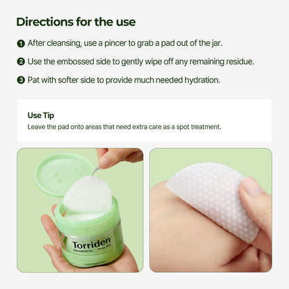 Balanceful Toner Pads | 60Pcs | Soothes and Exfoliates Rough Texture in Oily Sensitive Skin, 5D CICA Complex, Lhas, Korean Skincare