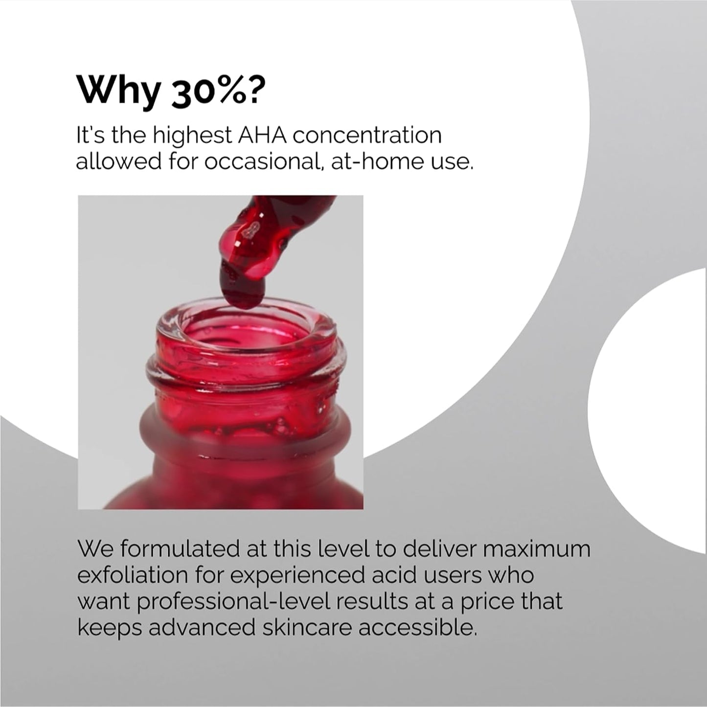 The Ordinary AHA 30% + BHA 2% Peeling Solution, Advanced Exfoliating Peel for Brighter Skin, 30Ml