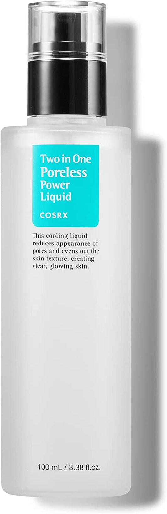 Two in One Poreless Power Liquid with BHA 3.38Fl.Oz | Facial Moisturiser to Tighten Pores and Exfoliate Skin for Smooth and Clear Skin | for All Skin Types | No Animal Testing… | Daily Essence for Enlarged Pores, Sebum Control, Smooth Refined Skin Texture, Paraben Free, Korean Skin Care