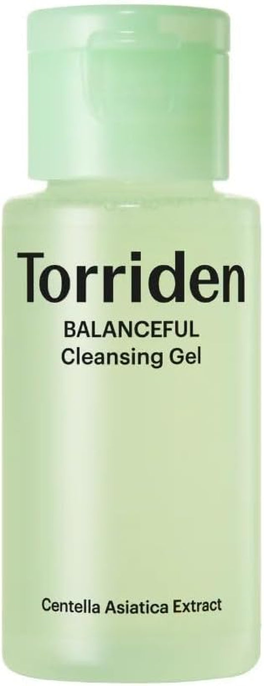 BALANCEFUL Cica Cleansing Gel - Mini (30Ml) | Soothing & Pore-Care | 5D Cica Complex, Madecassoside, LHA | Korean Gel Cleanser, Korean Skincare