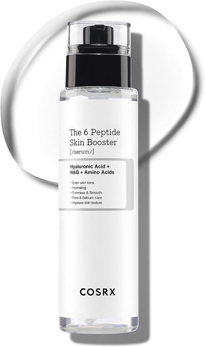 6 Peptide Collagen Booster Serum 150Ml, Face Toner with Niacinamide | Firming & Anti-Ageing Toner Serum for Plump, Even Skin Tone & Minimised Pores, Korean Skincare