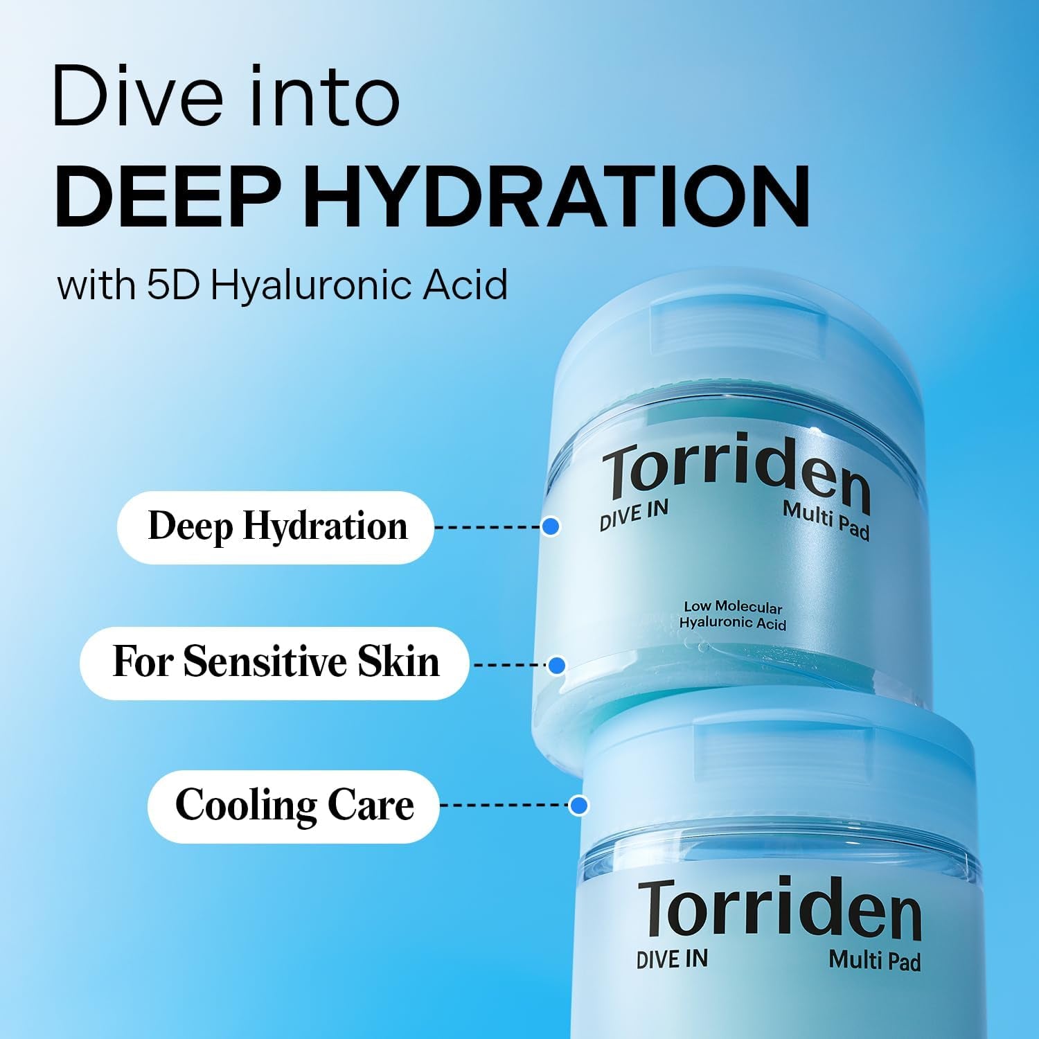 DIVE-IN Low Molecular Hyaluronic Acid Multi Pad (80Pcs)