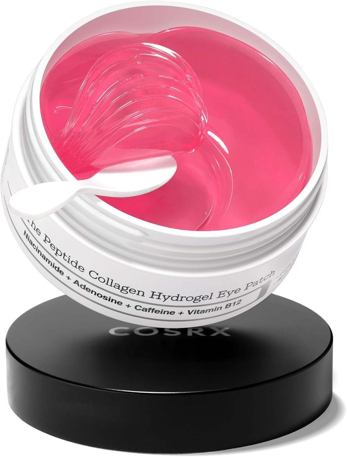 Pink Peptide Collagen Hydrogel Eye Patches 60Pcs | under Eye Patches for Puffy Eyes, Dark Circles & Fine Lines, Firming & Colling Eye Masks for Eye Bags, Korean Skincare