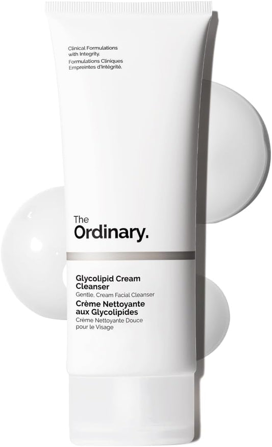 The Ordinary Glycolipid Cream Cleanser, Gentle Makeup Removal with Plant-Derived Glycolipid Agents, 150Ml