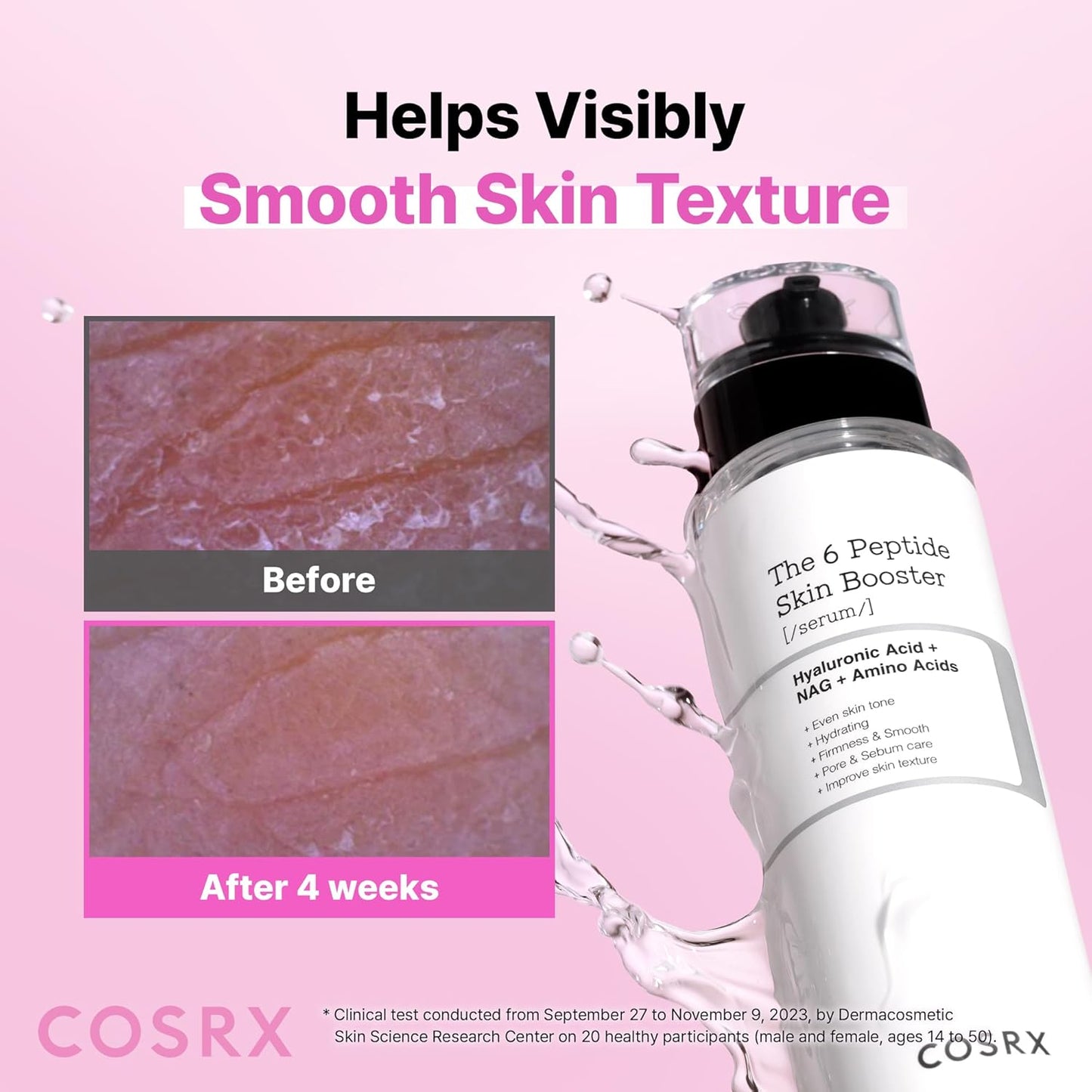 6 Peptide Collagen Booster Serum 150Ml, Face Toner with Niacinamide | Firming & Anti-Ageing Toner Serum for Plump, Even Skin Tone & Minimised Pores, Korean Skincare