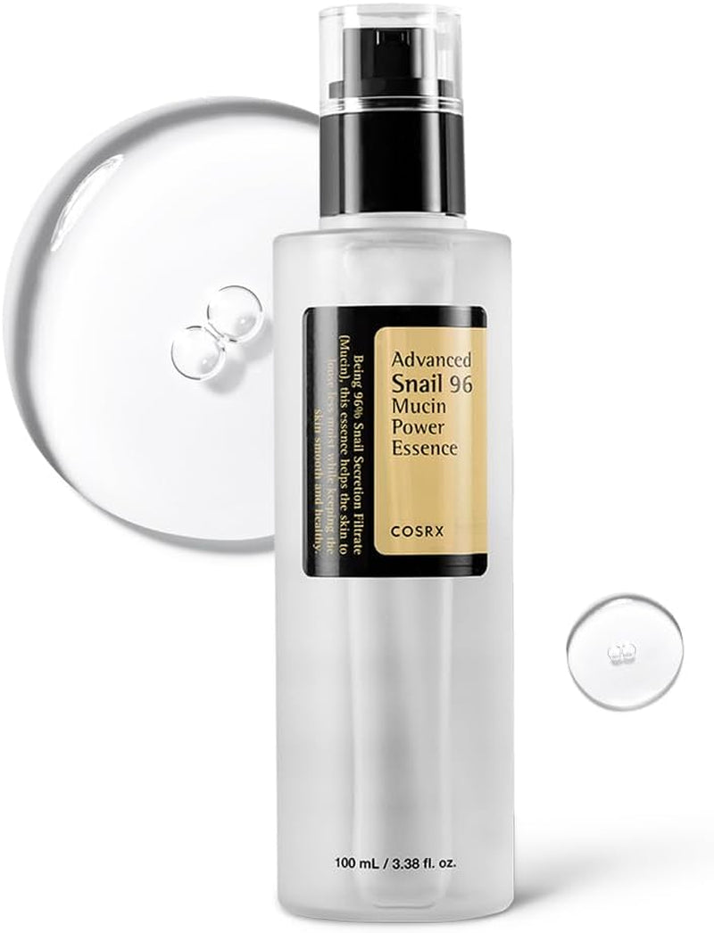 Advanced Snail 96 Mucin Power Essence 100Ml | Snail Secretion Filtrate 96% | Skin Repair Serum | CPNP Registered, Korean Skin Care, Cruelty Free, Paraben Free, Alcohol Free | Snail Secretion Filtrate 96% Soothing Essence, Korean Skincare, Cruelty Free, Paraben Free, Alcohol Free