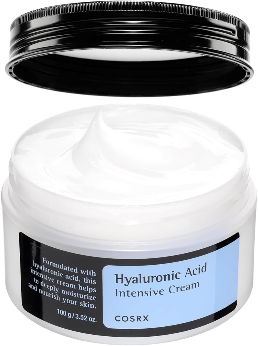 Hyaluronic Acid Moisturizing Cream, 100G, Long-Lasting Hydration, Rich Moisturizer for Sensitive Skin, Korean Skin Care, Animal Testing Free, Parabens Free