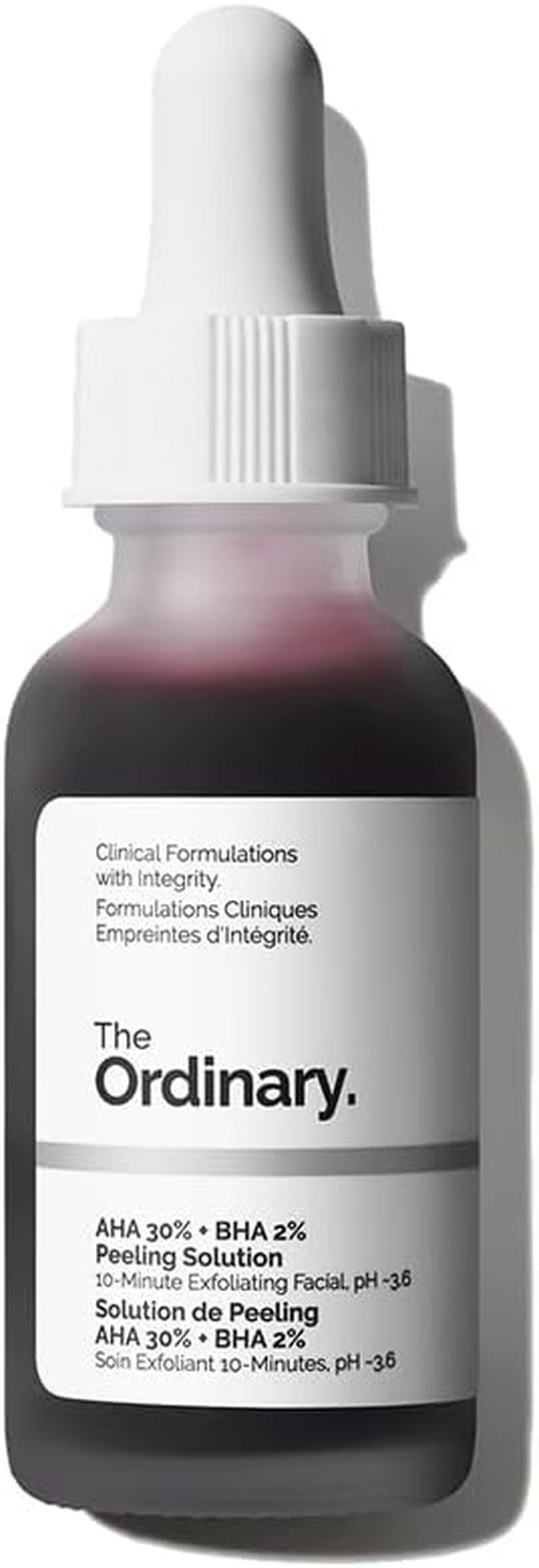 The Ordinary AHA 30% + BHA 2% Peeling Solution, Advanced Exfoliating Peel for Brighter Skin, 30Ml