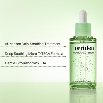 Balanceful Serum | 50Ml | Soothing, Hydrating, Gently Exfoliating Serum for Oily and Sensitive Skin, 5D Cica Complex, Centella Asiatica Extract, Korean Skincare
