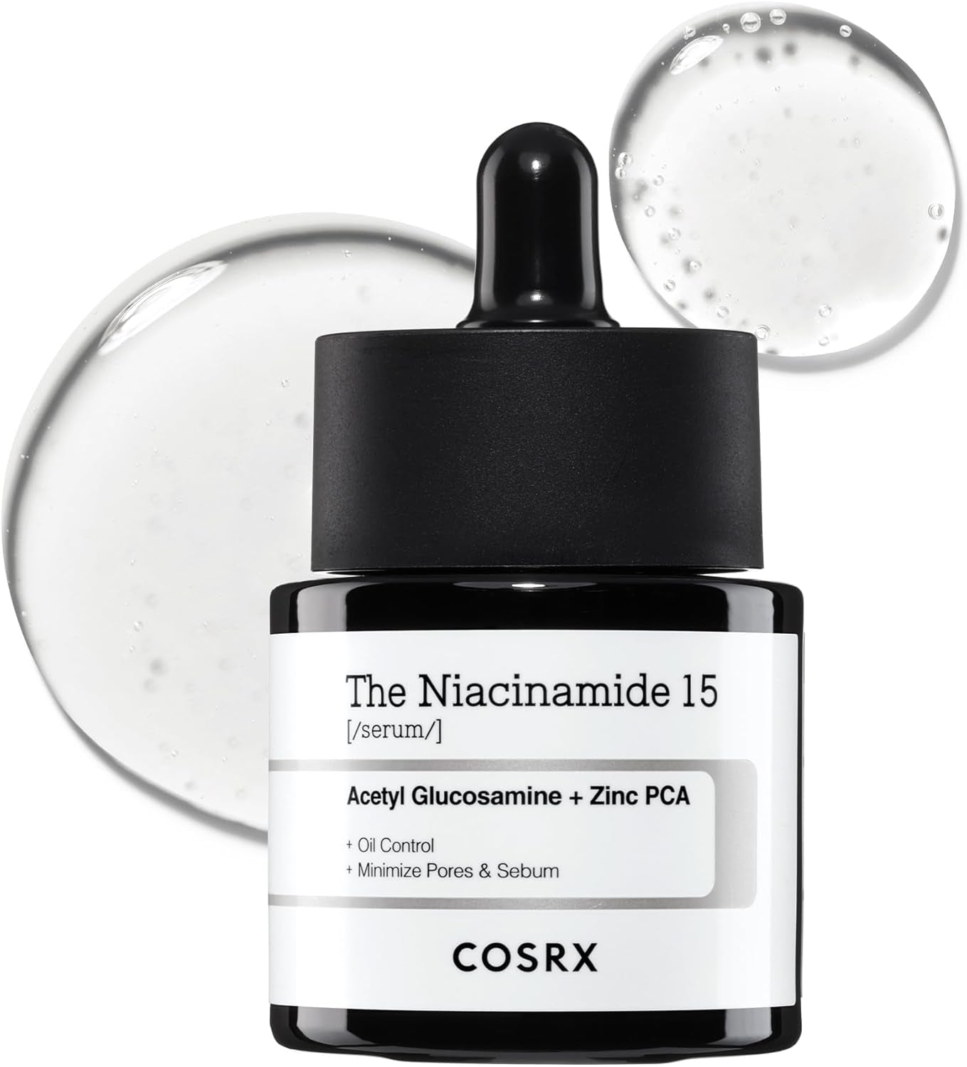 Niacinamide 15% Face Serum, Minimizing Pores & Sebums, Blemish Treatments for Discoloration, Dark Spots, Enlarged Pores, Anti-Aging, 0.67 Fl.Oz / 20 Ml, Animal Testing-Free