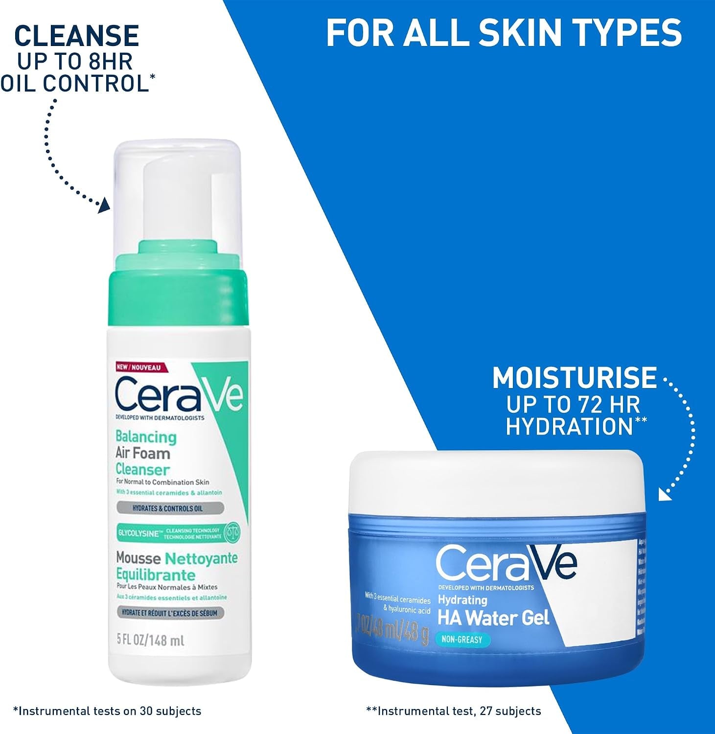 Cerave Hydrating Hyaluronic Acid Water Gel for Plumping Hydration with Ceramides, Hyaluronic Acid & Niacinamide, Ultra-Light Facial Moisturising Lotion, 48G