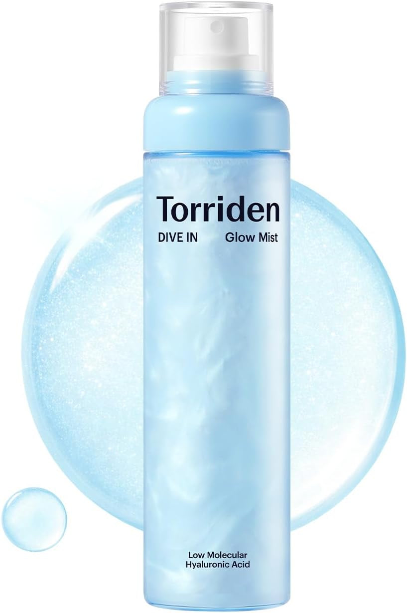 DIVE in Hyaluronic Acid Glow Mist Serum 120Ml | 5D Hyaluronic Acid Face Mist Spray with Ceramide Pearls for Dewy Skin | Cooling & Hydrating Spray | Makeup Prep & Glow Boost | Korean Skin Care