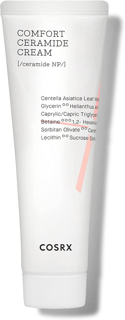 Balancium Comfort Ceramide Cream, 2.82 Oz/80G | 50% Centella Asiatica Soothing & Long-Lasting Facial Moisturiser for Dry Skin | Matte Finish | Korean Skin Care, Animal Testing Free, Paraben Free