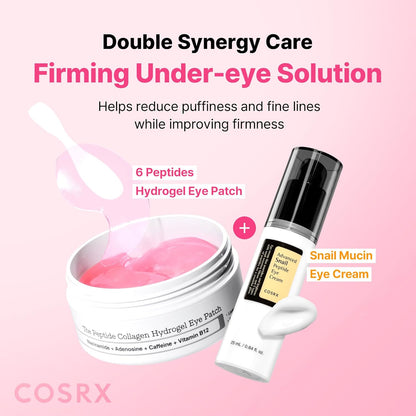Pink Peptide Collagen Hydrogel Eye Patches 60Pcs | under Eye Patches for Puffy Eyes, Dark Circles & Fine Lines, Firming & Colling Eye Masks for Eye Bags, Korean Skincare