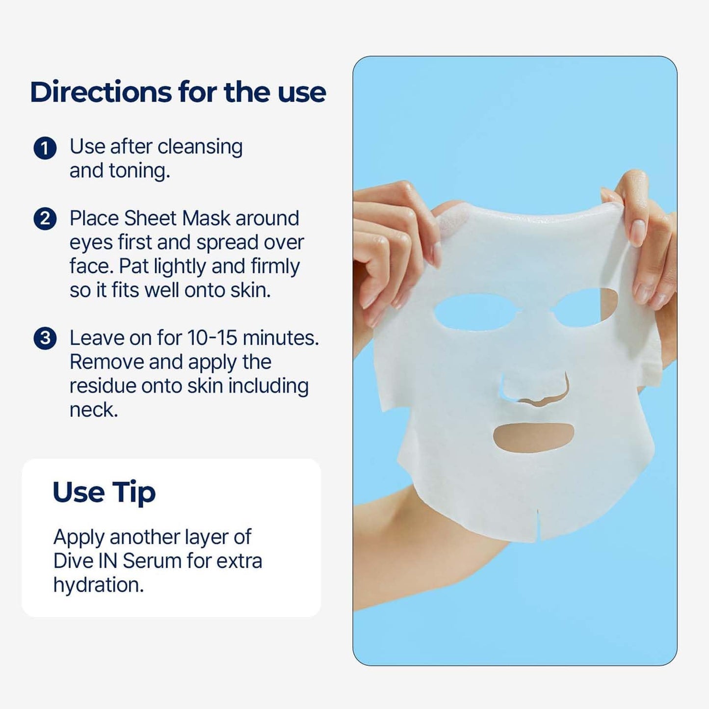DIVE-IN Low Molecular Hyaluronic Acid Mask (1Pc)